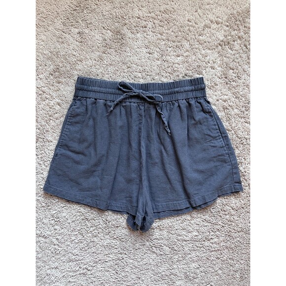 Zara Pants - Zara Linen Blend Shorts in Anthracite Gray Size MEDIUM